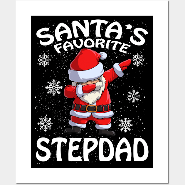 Santas Favorite Stepdad Christmas Wall Art by intelus